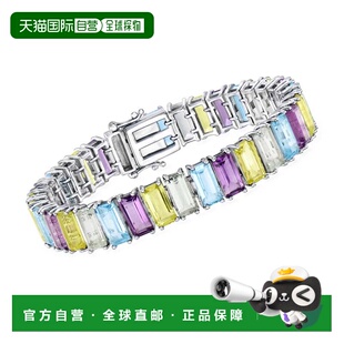 自营Ross-Simons Multi-Gemstone Tennis Bracelet in Sterling S
