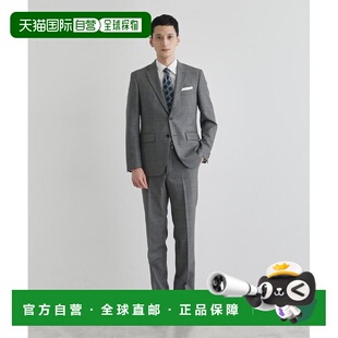 1h可退 日本直邮TAKEO KIKUCHI 菊池武夫 男装 鱗紋设计 全毛西装