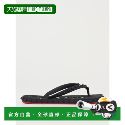 香港直邮CHRISTIAN LOUBOUTIN 女士拖鞋 1230961BK01 CO 黑色