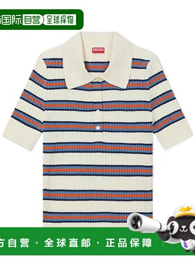 香港直邮KENZO 女士POLO衫 FF62TO6003CD02 AW2025 花色 棉质针织