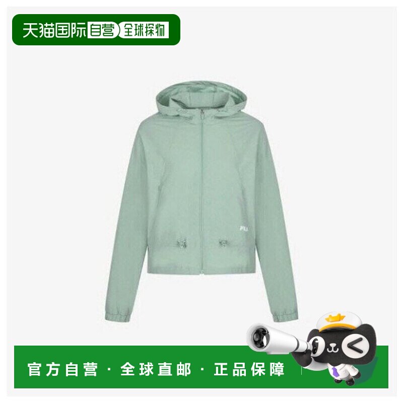 韩国直邮FILA 车轮风衣 KQC FS2JKG3251F-DTM 弹力梭织连帽风衣