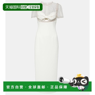 香港直邮Self crêpe Portrait Bridal 精饰中长连衣 女士 1h可退