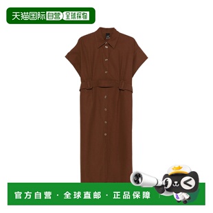 香港直邮PINKO 女士连衣裙 106309A2ERL78 SS2026 棕色 ALESHA