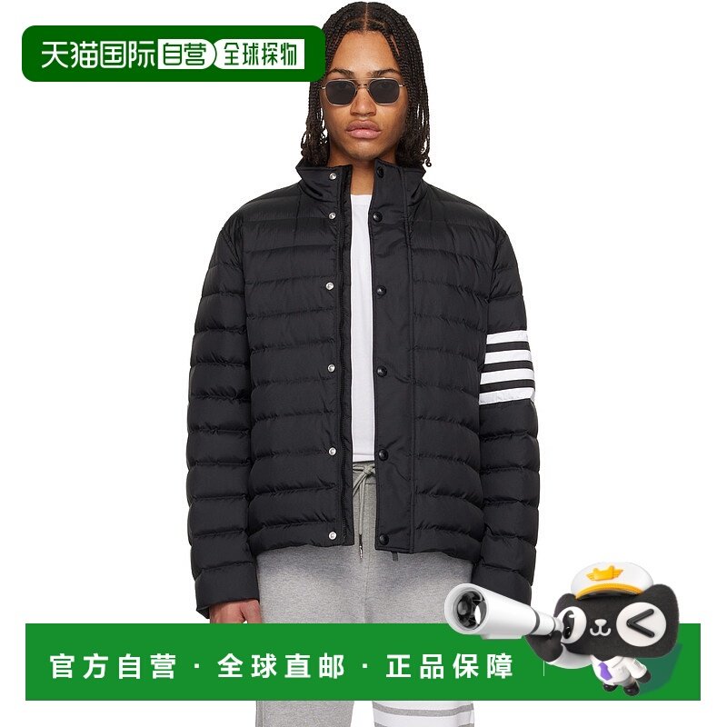 香港直邮潮奢 Thom Browne 汤姆 布朗 男士 黑色 Shiny Ripstop 4