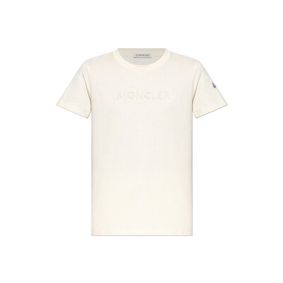 MONCLER 女士T恤 K20938C0001289AUO037 CO 乳白色