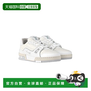 1h可退 自营欧洲直邮LV路易威登女士牛皮革运动鞋休闲 新年礼物