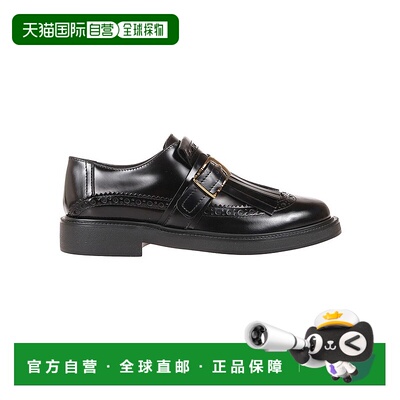 自营tod'sLeather Moccasins With Decorative Fringe And Buckle