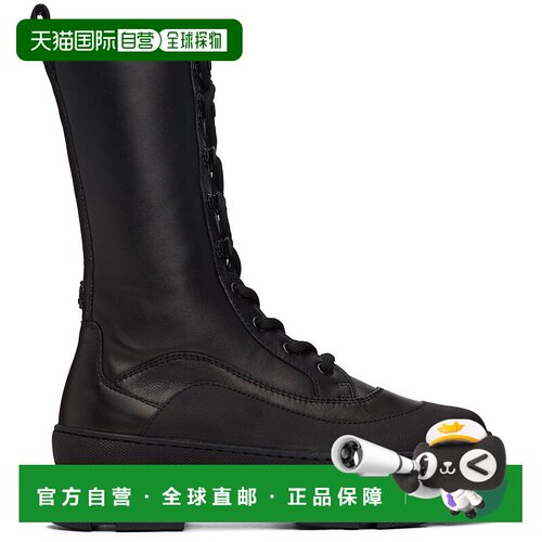 1h可退 香港直邮潮奢 Jimmy Choo 周仰杰 女士 黑色 Aldea 中筒靴