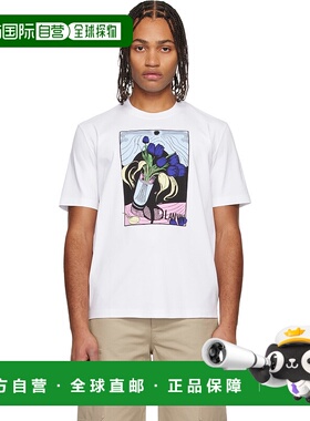 1h可退 香港直邮潮奢 Lanvin 朗雯 男士 白色 Vase Print T 恤 RM