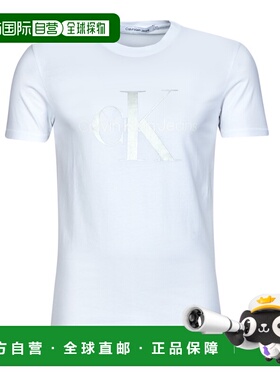 欧洲直邮Calvin Klein Jeans 男士 MONOLOGO TEE 短袖T恤 蓝色