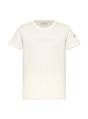 MONCLER 女士T恤 K20938C0001289AUO037 CO 乳白色