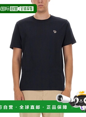 1h可退 香港直邮潮奢 Paul Smith 男士 斑马纹徽标T恤 M2R011RKZE