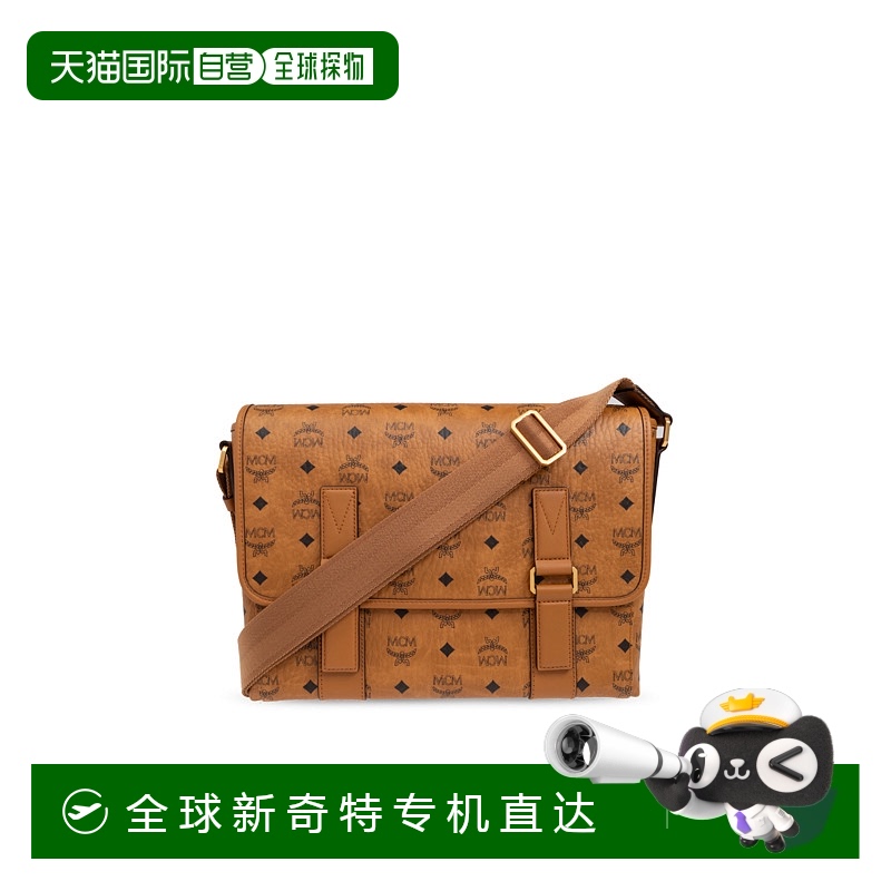 香港直邮MCM男士单肩包 MMMFSTA060CO SS2025棕色 Bag with mon
