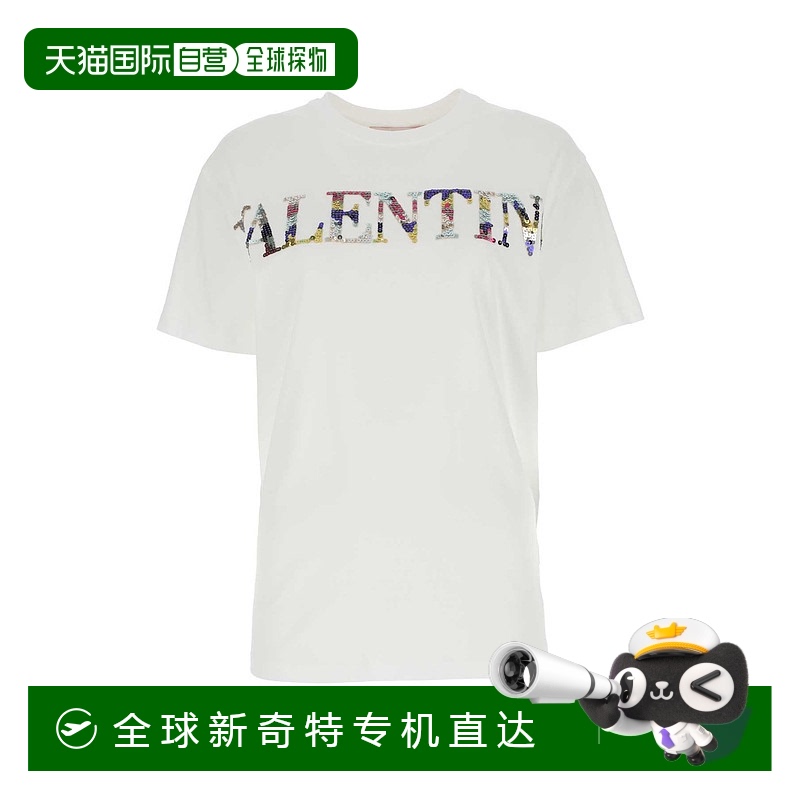 1h可退 香港直邮VALENTINO 女士T恤 2B3MG20V7T70BO AW2023 白色