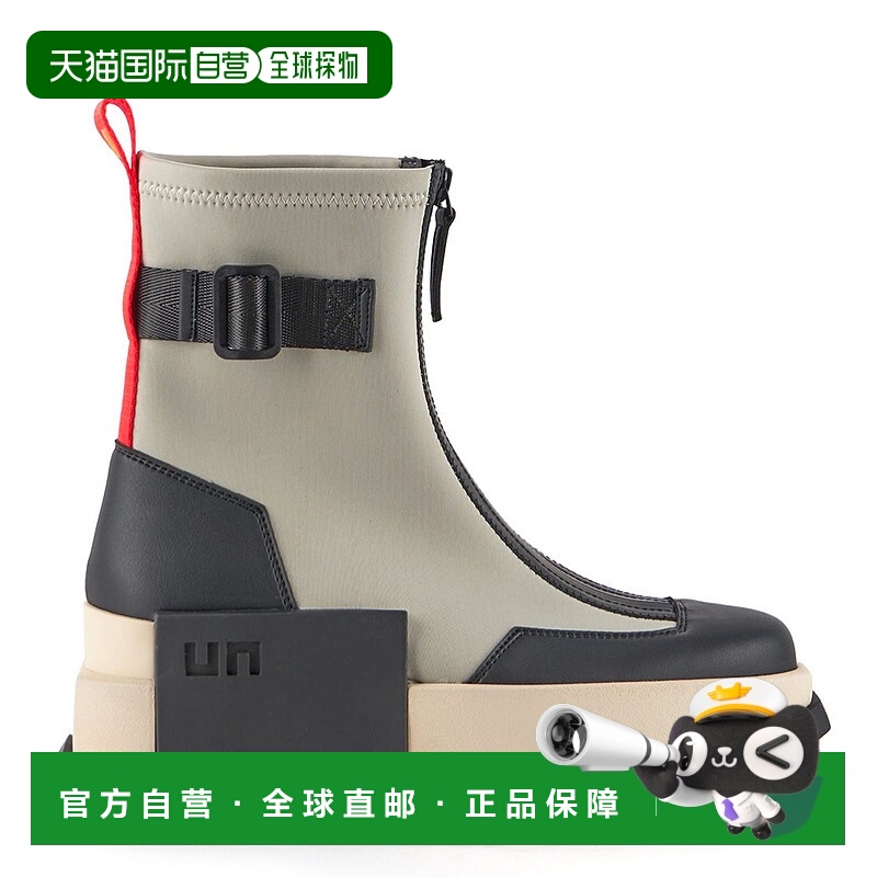 自营 united nude靴子之手II-亚色灰色 美国奥莱直发短靴厚底鞋