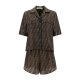 Fendi FE5085A8G3 徽标睡衣套装