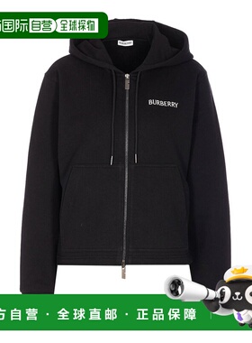 香港直邮BURBERRY 女士卫衣 8118980 CO 黑色 Black Harper Zip H