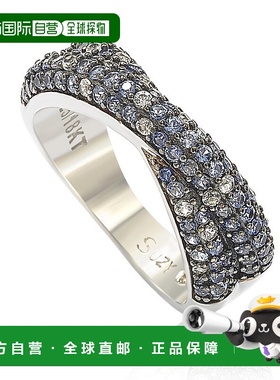 自营Suzy Levian Sterling Silver Pink & White Sapphire & Diam