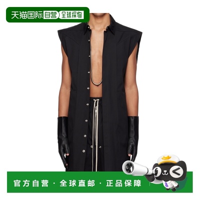 1h可退 香港直邮Rick Owens Temple Jumbo 翻领衬衫 RU01F2739TE