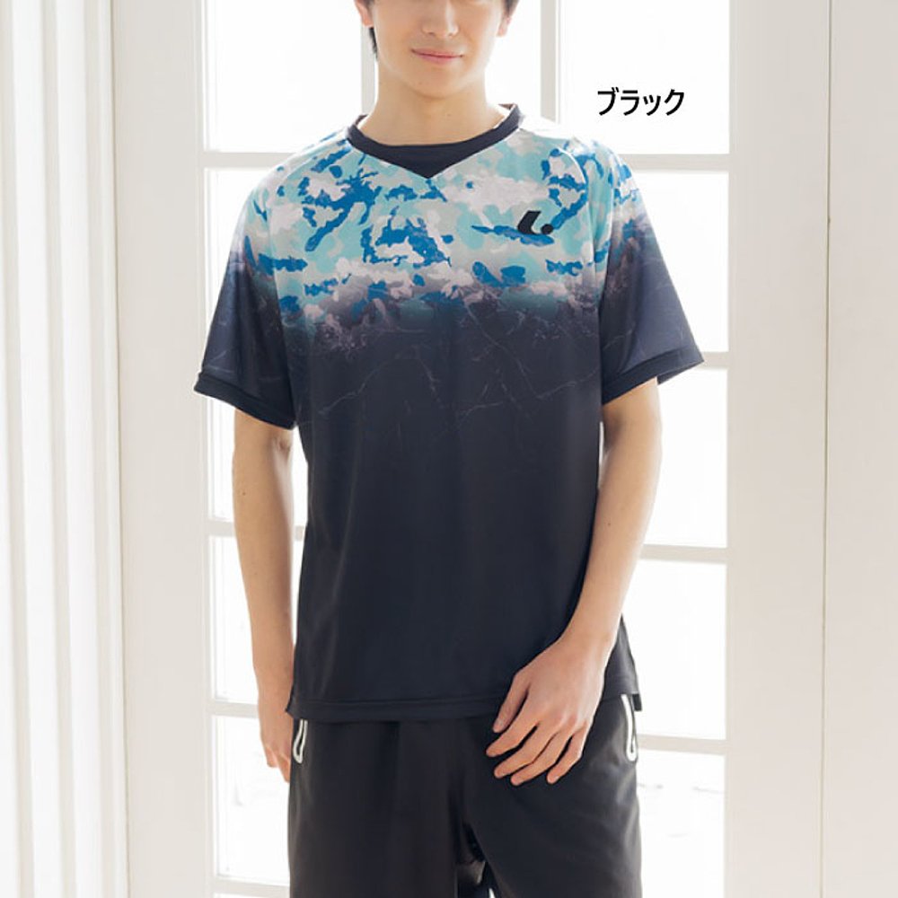 日本直邮LUCENT 男女衬衫无领网球羽毛球服短袖XLH3279