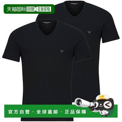 欧洲直邮Emporio Armani男装短袖T恤衫2-PACK CREW NECK T-SHIRT