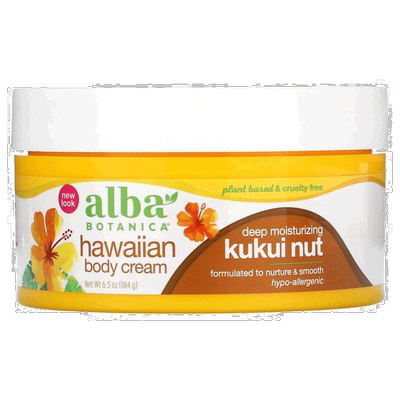 香港直邮Alba Botanica身体霜深层保湿184g皮肤全身乳木果可正品