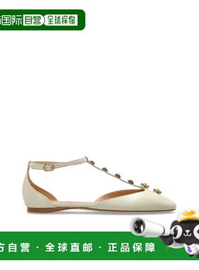 香港直邮CHLOÉ 女士芭蕾乐福鞋 CH26S16KWP122 SS2026 乳白色