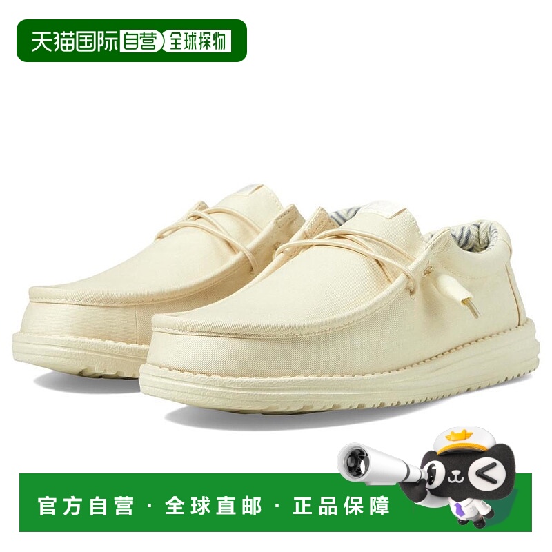 1h可退 【美国直邮】HEY DUDE嘿伙计|Wally 弹力帆布皮鞋