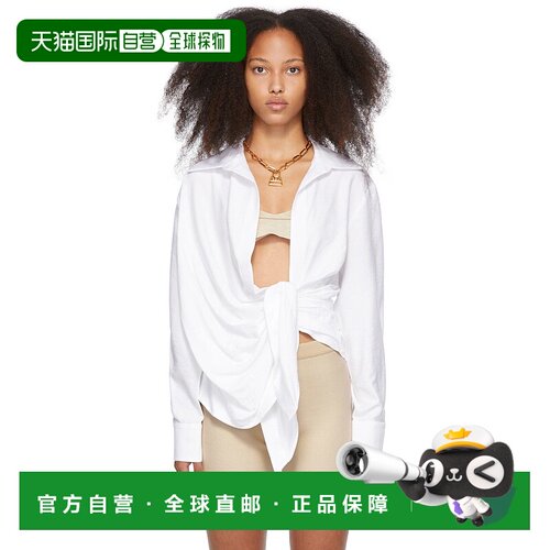 香港直邮潮奢 Jacquemus 女士 白色 La Chemise Bahia 衬衫 211SH