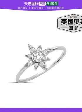 自营sterling forever 925 纯银 CZ 北极星戒指 - 银白色 【美国