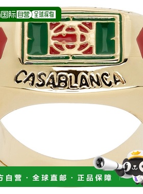 香港直邮潮奢 Casablanca 男士 Tennis Club 戒指 APF25JW08701