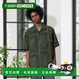 图案UNDERCOVER 半袖 OLIVE 日潮跑腿GU极优 Unisex 开领衬衫