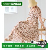 1h可退 舒适透 女士花卉图案褶皱连衣裙 日本直邮MAJESTIC LEGON