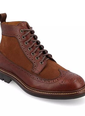 美国直邮Taft 威士忌波士顿男士长翼靴 时装靴 经典真皮 舒适耐用