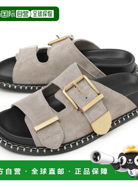 日本直邮Rebecca 出品的 Chloe 女士深灰色拖鞋（chc24s981f6 21v