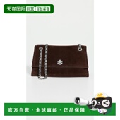 Kira 香港直邮Tory 旋扣绒面革肩包斜挎包 伯奇 女士 Burch 托里