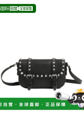 香港直邮VALENTINO 男士斜挎包 YP0V05KDB0NO SS2025 黑色 翻盖单