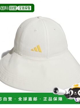 日本直邮Adidas-adidas妇女高尔夫服装帽春季夏季宽宽帽（IHX42）