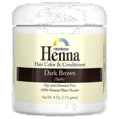 香港直邮Rainbow Research,Henna，头发染色剂和护发素，深正品