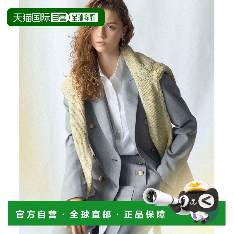 日本直邮23区 女士 经典格纹修身西装外套 JKWOLS0208