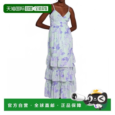自营hutchImani Maxi Dress In Patina Tropical Foliage - patin