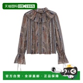 Laurent 佩斯利花纹罩衫 女装 香港直邮Saint 上衣 819584Y3K58