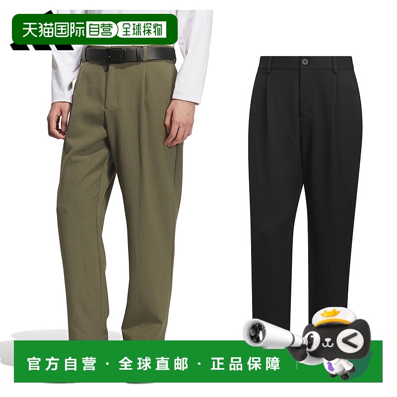 日本直邮阿迪达斯高尔夫男士弹力防水九分裤经典宽松版型“JVU922