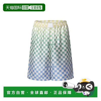 自营欧洲直邮LV路易威登 Damier Gradient男士多色真丝棋盘格图案