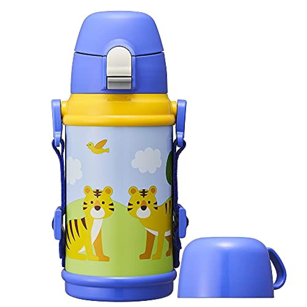 Doshisha 2WAY儿童水壶 600ml 老虎 DBKS600TR