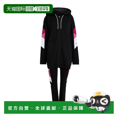 1h可退 香港直邮潮奢 Ea7 女士 Tracksuits 运动装 black黑色 舒
