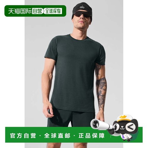 香港直邮alo yoga x Triumph 联名款 吸湿排汗圆领套头宽松舒适短