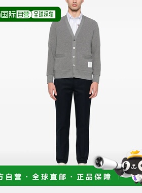 美国直邮THOM BROWNE - Men 4 Bar Intarsia Trim In Textured Co