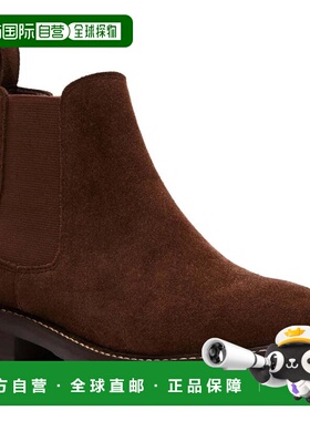 自营Steve Madden Leopold Boots Women's Brown Suede Round Toe