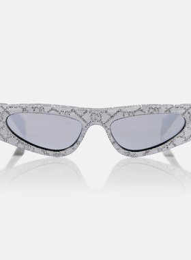 潮奢 Gucci 古驰 女士 Show GG 时尚猫眼太阳眼镜